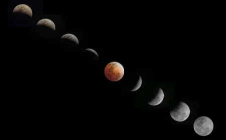 Blood Moon Total Lunar Eclipse Tonight — Worm Moon Captured Over Northern Ireland