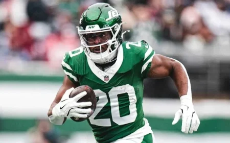 Jets Apply Non-Exclusive Franchise Tag to Running Back Breece Hall