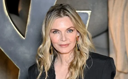 Michelle Pfeiffer Dominates Front Row in Bold YSL Look — A Fashion Moment That Reframes Age and Image