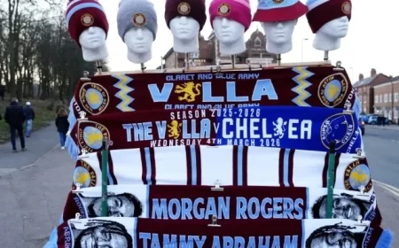 Aston Villa vs. Chelsea: Premier League Lineups and Live Match Updates