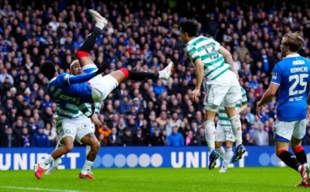 Premiership drama as Rangers 2-2 Celtic: Chermiti’s overhead kick reignites title race
