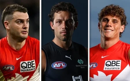 Afl Fixtures: Curnow v Weitering and seven new Blues set the tone at the SCG