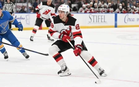 Luke Hughes Reacts as Jack Hughes Returns to NHL Day Job