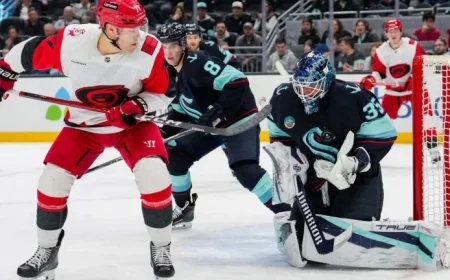Nikolaj Ehlers’ Goal Not Enough as Daccord, Kraken End Hurricanes’ 12-Game Point Streak