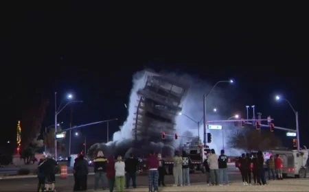 Eastside Cannery implosion draws crowds—despite officials calling it “not a public event”