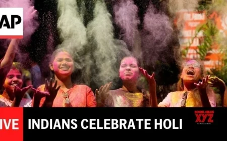 Surat celebrates dhuleti as Gujarat’s Deputy CM visits old-age home