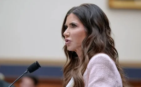 Noem Defends Homeland Security in Two Days of Hearings After Minneapolis Shootings