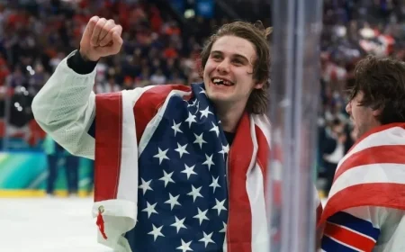 Photographer Captures Viral Image of Jack Hughes’ Teeth at Olympics