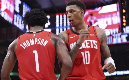 Amen Thompson injury status at an inflection point ahead of the Warriors game