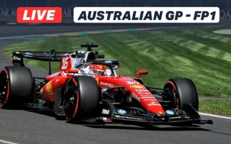 Ferrari Leads Disrupted Melbourne FP1: Live F1 Reactions