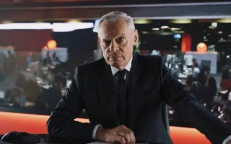 First look at Martin Clunes as Huw Edwards in new series released