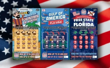 Florida Lottery’s ‘America 250 Florida’ scratch-offs put patriotism on the counter — and a $1M hope in people’s hands