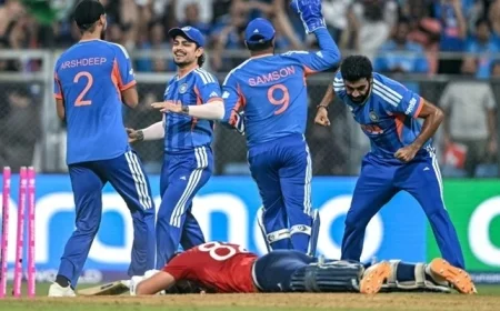 India Triumphs Over England by 7 Runs, Advances to T20 WC Final vs NZ