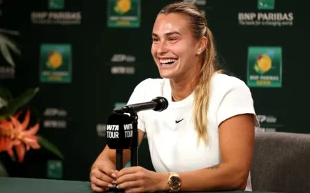 Aryna Sabalenka announces engagement at Indian Wells — Djokovic gets a closer look at the ring