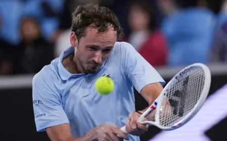 Tennis Indian Wells: Medvedev Arrives After Being Stranded in Dubai as Russians Delayed