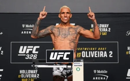 Ufc 326 weigh-ins: Holloway and Oliveira make weight as one bout is lost