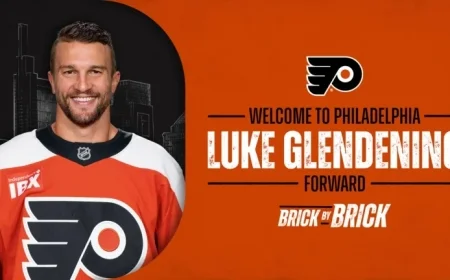 Flyers Acquire Luke Glendening from New Jersey on Waivers