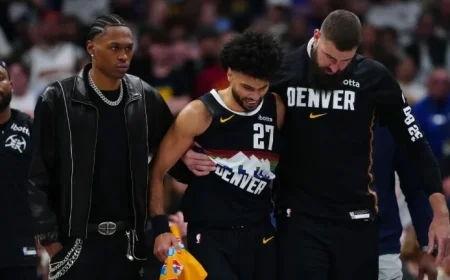 Nuggets Vs Knicks: Jamal Murray Exits With Left Ankle Concern
