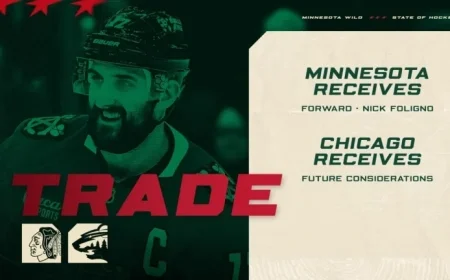 Minnesota Wild unite the Folignos at the deadline — but the bigger story is the price of a center