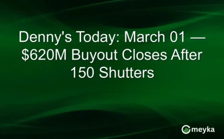 Dennys buyout closes at $620 million after 150 shutters, shifting the chain private
