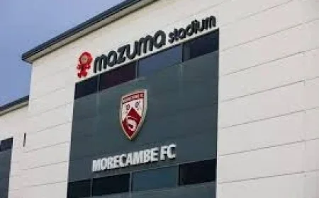 Morecambe Fc placed under embargo as morecambe fc hit with National League sanction