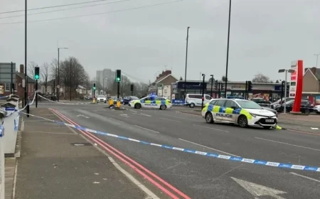 Coventry crash sparks weapon fight — two men hospitalised and a junction sealed