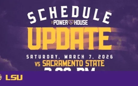 Lsu Baseball Game Today: Start time moved by 4 hours as weather forecast forces LSU–Sacramento State change