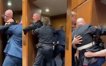 Marine Brian McGinnis Has Arm Broken as Senator Tim Sheehy Joins Capitol Police Ejection at Senate Armed Services Hearing