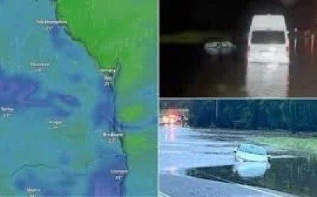 Brisbane Weather Forecast reveals heavy-rain warnings even as full coverage is blocked