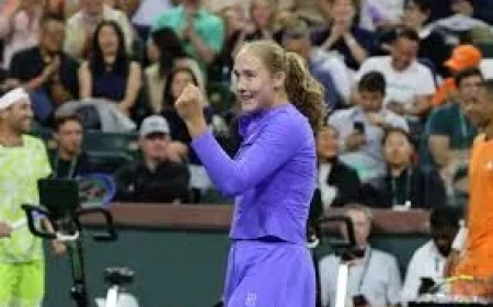 Mirra Andreeva Returns to the Desert as Defending Tennis Champ — Live Feed Paused