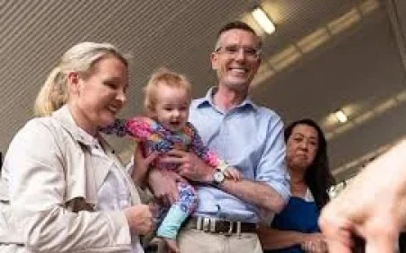 Dominic Perrottet and wife Helen are expecting their eighth baby