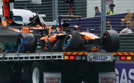Oscar Piastri Australian Gp: Crash on Way to Grid Ends Home Race as Russell Wins in Melbourne