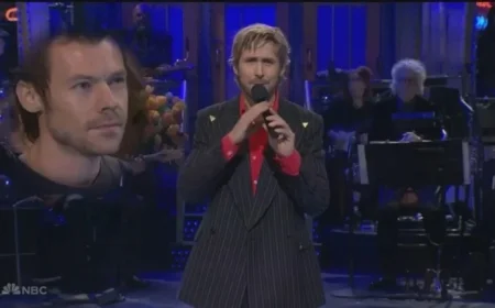 Harry Styles Interrupts Ryan Gosling’s “SNL” Monologue