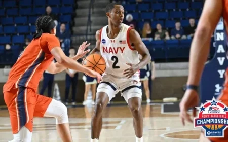 Navy Basketball faces Boston University in Patriot League semifinal Sunday afternoon