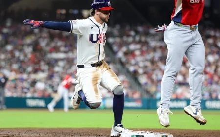 USA 9, Great Britain 1: Kyle Schwarber's 427-Foot Bomb Breaks it Open, Team USA Stays Perfect at 2-0 — Mexico Awaits Tonight