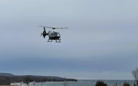 Georgian Bay Ice Rescue: OPP Airlift 23 Fishermen After Ice Shelf Drifts Two Kilometres
