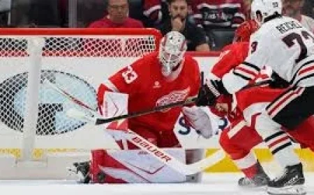 John Gibson Leaves Game After Crease Collision as Red Wings Weigh Next Goaltending Move