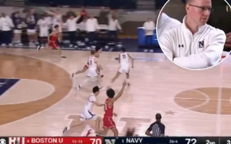Boston University Upsets Navy Amid Clock Controversy