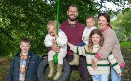 Kelvin Fletcher as clearing begins: Fletchers’ Family Farm starts rebuild after farmhouse fire