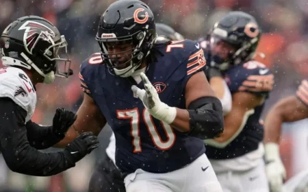 Braxton Jones re-signs with Bears as 2025 approaches, signaling a short-term pivot at left tackle