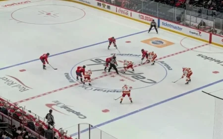 Capitals Overpower Flames 7-3 in High-Scoring Victory