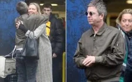 Euston Station — Noel Gallagher Spotted on Solo Shopping Spree After Split