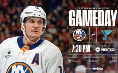 Islanders Vs Blues: Road Trip Finale Set for 7:30 PM ET in St. Louis
