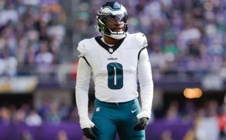 Joshua Uche signs with Dolphins as Eagles’ pass rush reshapes for 2026