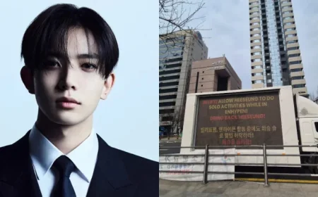Backlash Erupts Over Protest Trucks Urging HYBE to Reinstate ENHYPEN’s Heeseung