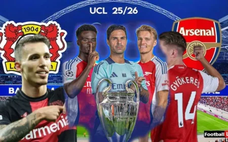 Champions League Standings: Arsenal Tops Group After Eight Matches, Osimhen Breaks Nigerian Record