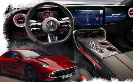 Amg GT 4-Door Revealed: Screen-Crazy Interior Dominates Super-Saloon