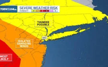 Nyc Weather: A 1,000-Mile Severe Threat Reaches the East While New York Sits on the Edge