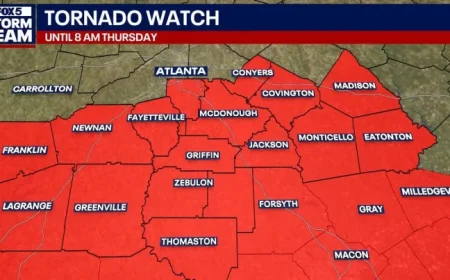 Tornado Warning Macon Ga: Central Georgia Under Watch as Strong Storms Push East Thursday Morning