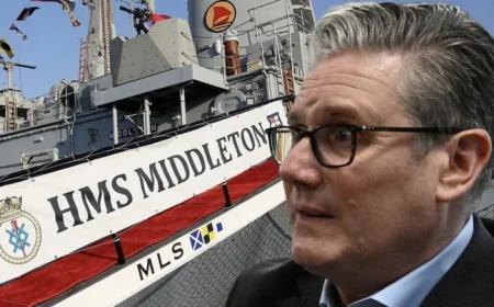 Royal Navy warship departs for eastern Mediterranean amid planning row